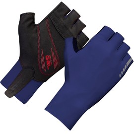 GripGrab Unisex's Aero TT Professional Cycling Race Gloves-Aerodynamic Short Finger Fingerless Padded-Road-Bike, MTB, CX, Time-Trial, Navy Blue, Large, 1034