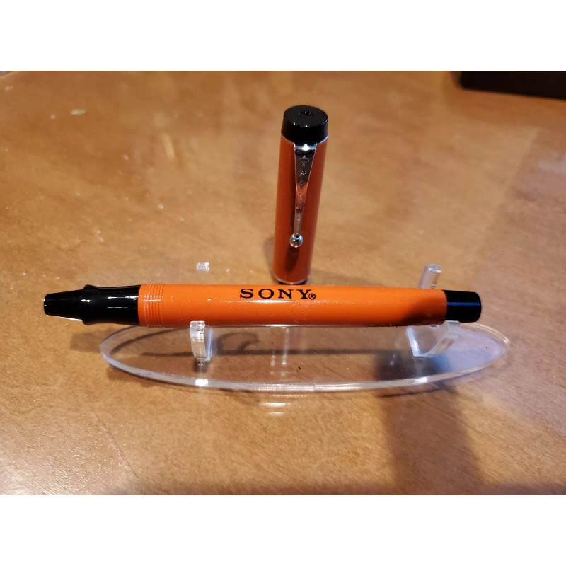Vintage Parker Big Red Chinese Orange SONY Pen USA 70s