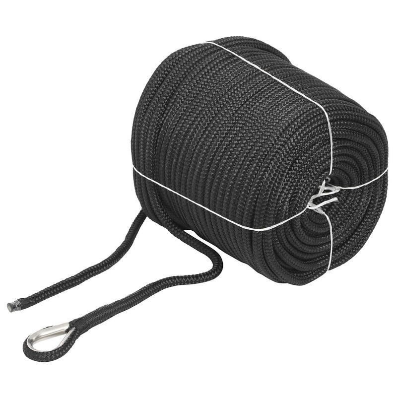 NovelBee 3/8" x 200' Double Braid Nylon Anchor Line with