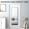INCREWAY Over-The-Door Mirror Hanger, 2 Height Adjustable Door Mirror Hanger