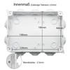 LeMotech ABS Plastic Dustproof Waterproof IP65 Junction Box Universal Electrical