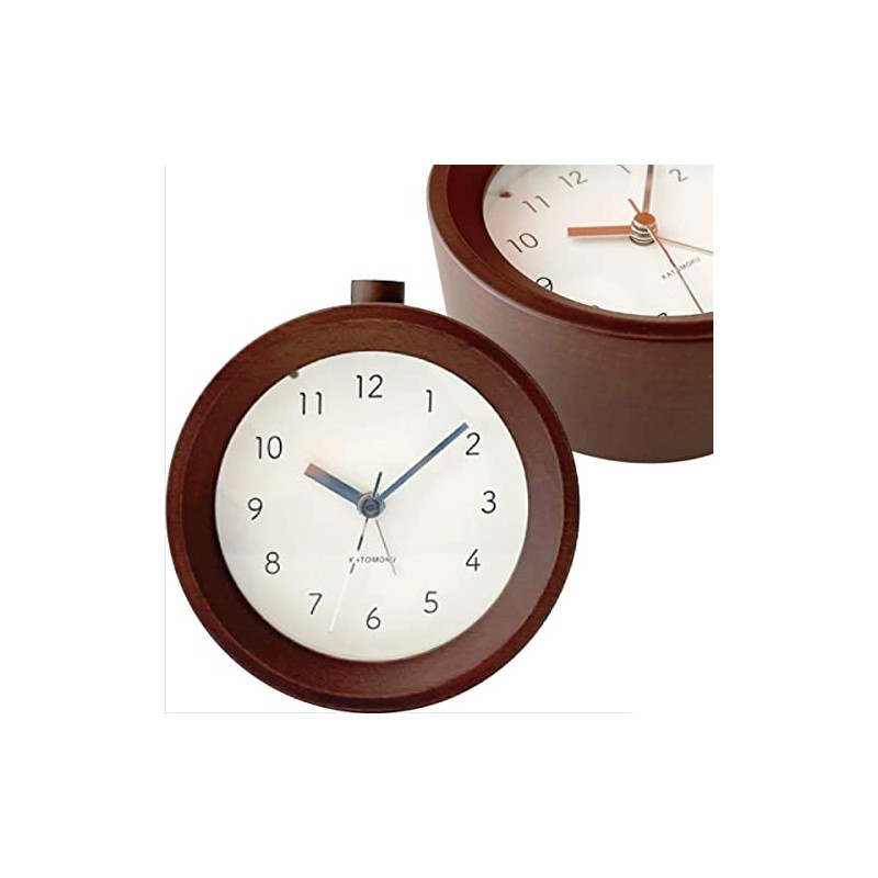 KATOMOKU Alarm Clock 6 km-89B Brown Alarm Clock