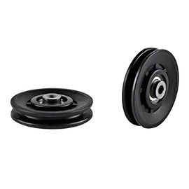 Aoktorkit 2Pcs 100mm Gym Pulley Wheel Universal Bearing Pulleys for Gym Fitness Equipment Cable Machine Wearproof Spare Part