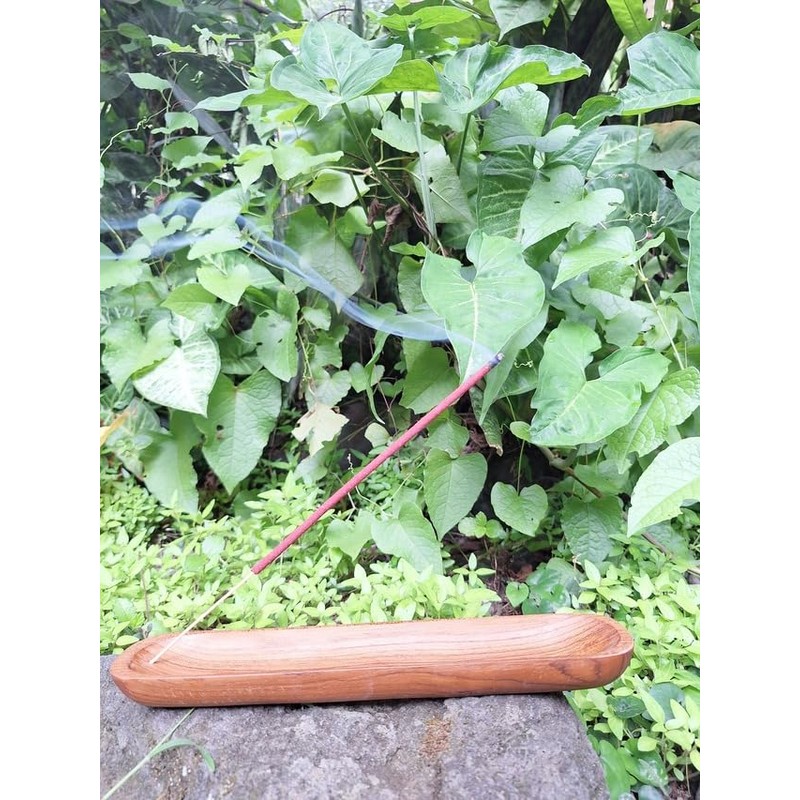 I-SHI-KI BALI Incense Holder (Teak Oval Incense)