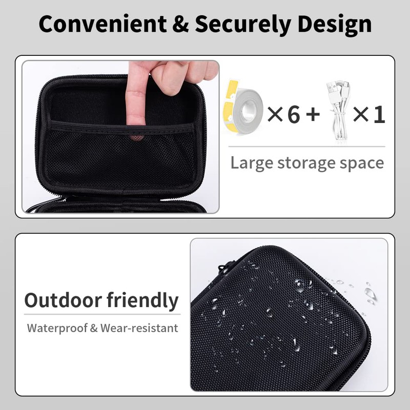 Phomemo D30 D35 Label Maker Case, Storage Bag Compatible with