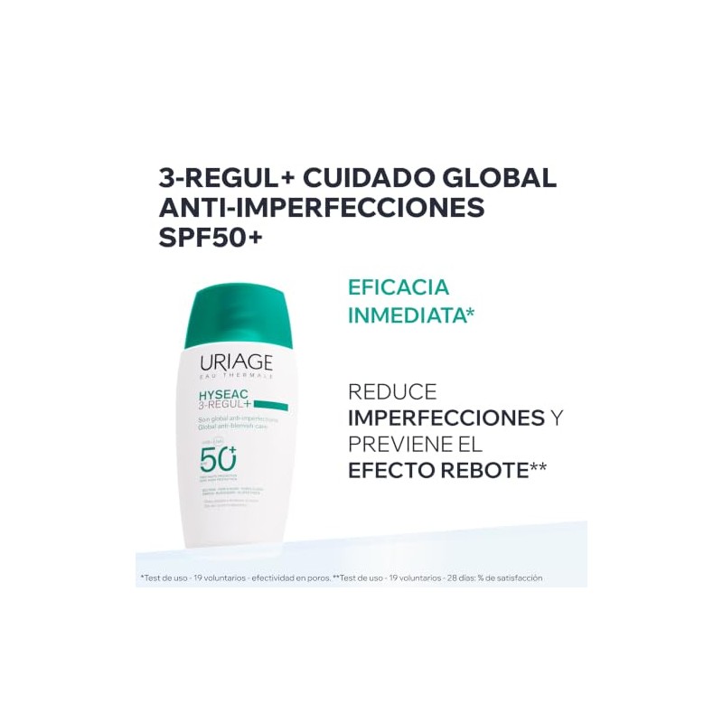 Uriage Hyseac 3-Regul+ SPF50+ 50ml - Tratamiento 2 en 1