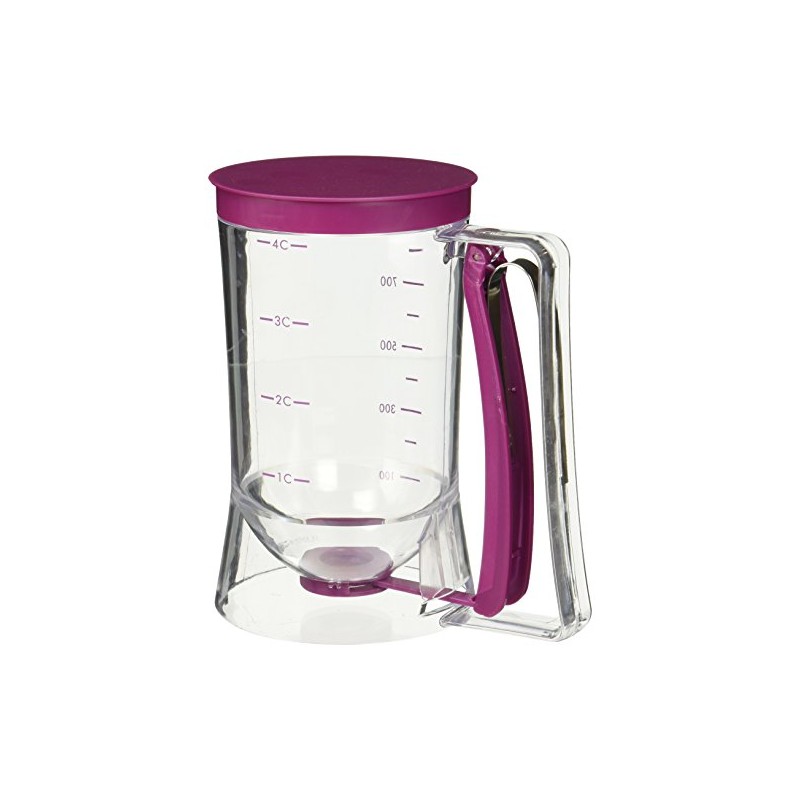 Kole Batter Dispenser with Squeeze Handle Kitchen Essentials, Regular, Transparent