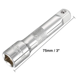 Sourcingmap 3/8 Inch (F) to 3/8 Inch (M) 3" Drive Ratchet Socket Adapter Extension Bar