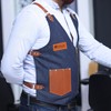 FLAMIA & JABZ Vest Style Apron for professional barber, hairdresser