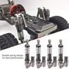 4 Pieces RC Shock Absorber, Aluminium Alloy High-Strength Springs Shock