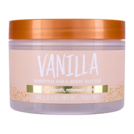 Tree Hut Vanilla Whipped Shea Body Butter, Long-Lasting Hydration for Soft, Smooth Skin, Nourishing Essential Body Care, Lightweight Moisturizer, Holiday Gift & Stocking Stuffer, 8.4 fl oz