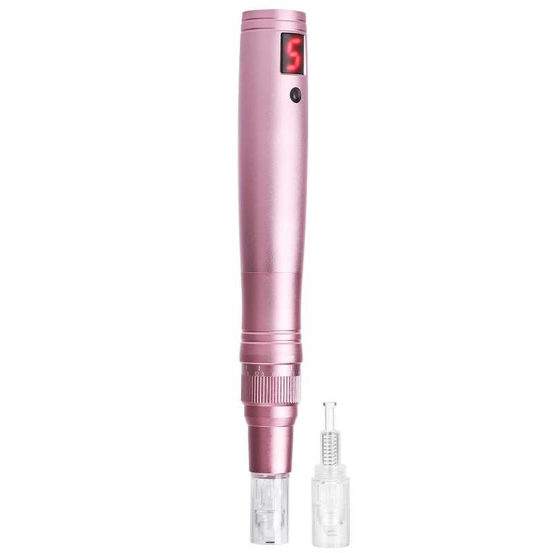 Electric Micro Needle Pen Rechargeable 5 Gears Derma Rolling Pen