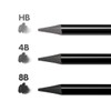 MILAN Metal Tin with 3 Graphite Pencils (HB, 4B and