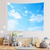 CORFOTO Fabric 9x6ft Sky Backdrop Theme Photography Bright White Cloud