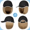 Lansigreen Quick Dry Hat with Hair Extensions Sun Protection Hat