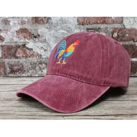 Hepandy - Gorros bordados de béisbol para hombres y mujeres, Borgoña, Talla única