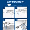 Mayfair Caswell Modern Slow Close Toilet Seat, Easy Clean Hinges