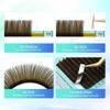 NAGARAKU Light Brown Eyelash Extension Classic Individual 1:1 Eyelash Volume