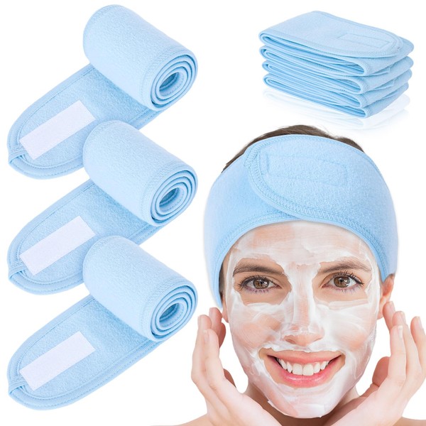 Whaline Spa - Diadema facial para la cabeza, 4 unidades,