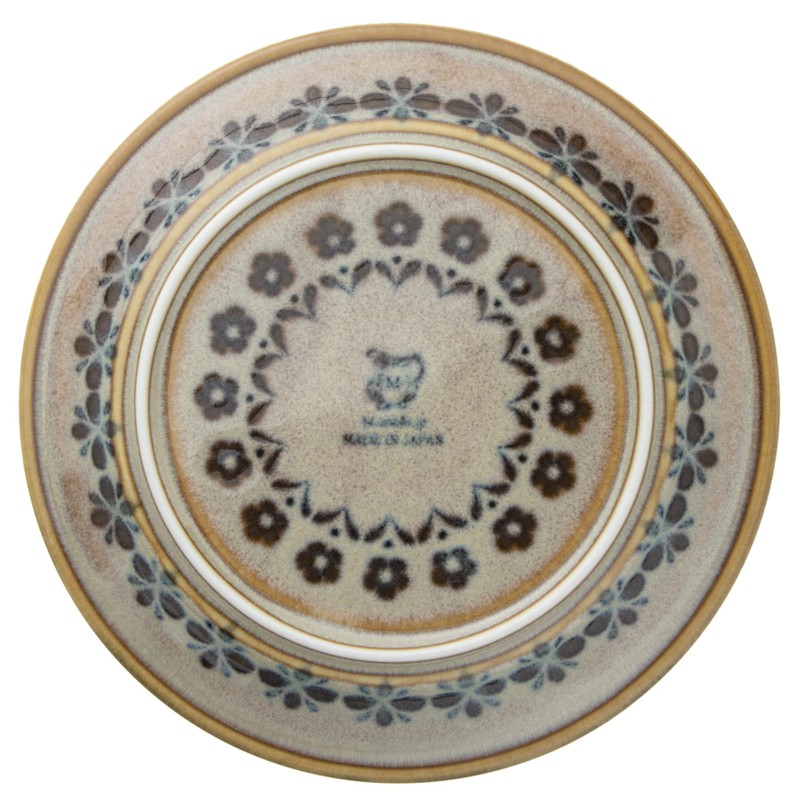 Marusan Kondo 21818 Plate, S, Flower and Olive, Folk Art,
