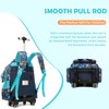 Kids Rolling Backpack for Boys Space Shuttle Trolley Suitcases Luggage