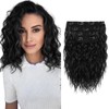 Hair Extension Clips Black - Hair Extensions Clip in 12