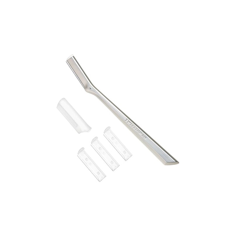 Rasuradora Facial Tweezerman, 3 Cuchillas de Repuesto y Tapa de