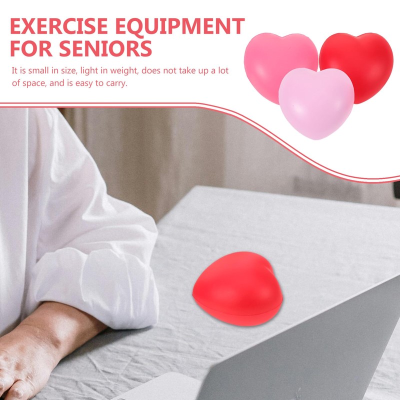 Beavorty Hand Grip Strength Trainer, 3pcs Finger Strengthener Ball Heart