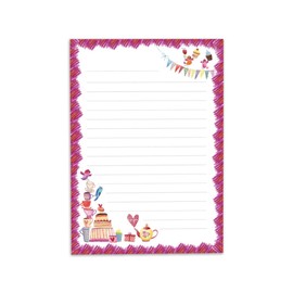 Letter Pad with Envelope for Kids Birds Stationery Set for Girls (A5 Pad with 25 Sheets + 15 Envelopes)