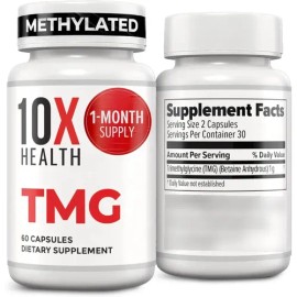10x Health Tmg Trimetilglicina 1000mg Soporte Energía 60cáps