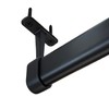 Oval Closet Rod End Hanger | Black | 2 Pack