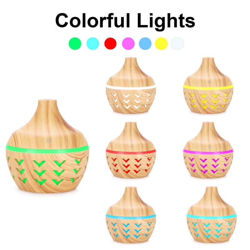 300ml Wood Grain Aroma Diffuser USB Air Purification Aromatherapy Humidifier