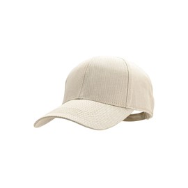 Coolibar UPF 50+ Men's Women's Zayne Cotton Ball Cap - Sun Protective (Large/X-Large- Natural Modern Herringbone)