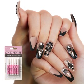 GoldFinger Premium False Nails Glue On Nails Press On Nails Glue Included (Breakme)