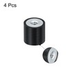 sourcing map 4Pcs 10 x 10mm M3 Thread Female Rubber
