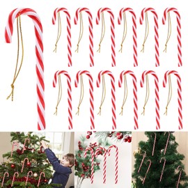 Pack of 12 Candy Canes, Candy Canes, Christmas Tree Decorations, Christmas Tree Decorations, Christmas Tree Decoration, Red Candy Canes Christmas Tree Decoration
