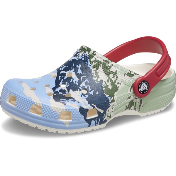 Crocs Classic Graphic Clog, Holiday Sweater Print, 12 US Unisex