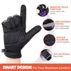 Winter Gloves for Men Women, HIKENTURE Touch Screen Windproof Cycling