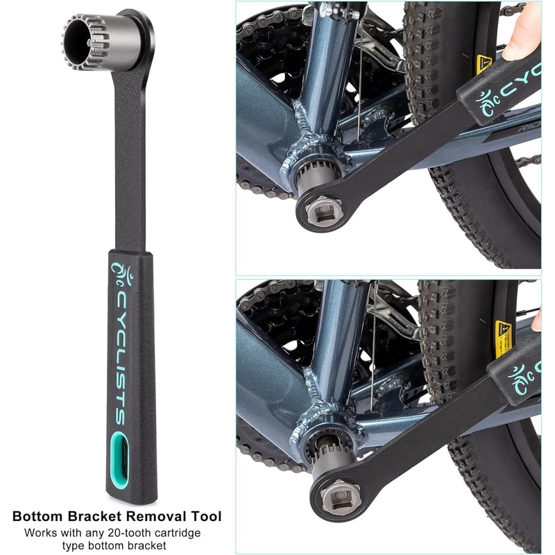 cyclists Bicycle Crank Puller for Square Thread Crankset or ISIS