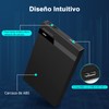 FIDECO Carcasa 2.5" Disco Duro USB 3.0 con USAP,Caja ABS