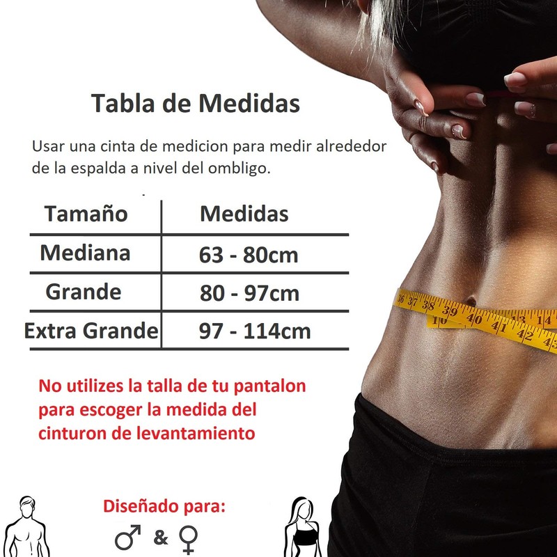 Cinturon para levantamiento de pesas, ideal para brindar soporte a