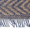 DII Jute Burlap Table Runner, Chevron Blue, 14 x 72