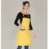 Waterproof Red Cotton Kitchen Apron with Front Pocket