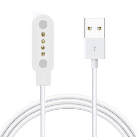 Lamshaw T92 Smart Watch Charger, Magnetic USB Charging Cable Replacement Charger Cable Compatible with Meet Romance T92 Smart Watch/Desong T92 Smart Watch / T92 Smart Watch (White)