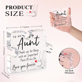 Gifts for Mom from Daughter Son - Best Mom Ever Gifts Unique Mother Birthday Acrylic Puzzle Piece Plaque Desk Decorations Present for Christmas Anniversary