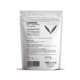 REDWELLS 500g Pure D-Mannose Powder for Cystitis & Urinary Tract Infections GMO Free Vegan