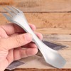 2-IN-1 Spork Titanium Spoon Fork Picnic Traveling Camping Tableware