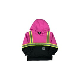 Buffalo Outdoors® Workwear Kid's Hi Vis Pink Reflective Safety Hoodie (US, Age, 2 Years, 3 Years, Pink)