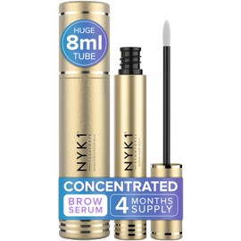 Suero para el crecimiento de las cejas Brow Force (8ml) NYK1 Suero para cejas naturales más gruesas - Suero para el crecimiento de las cejas Suero para mejorar las cejas