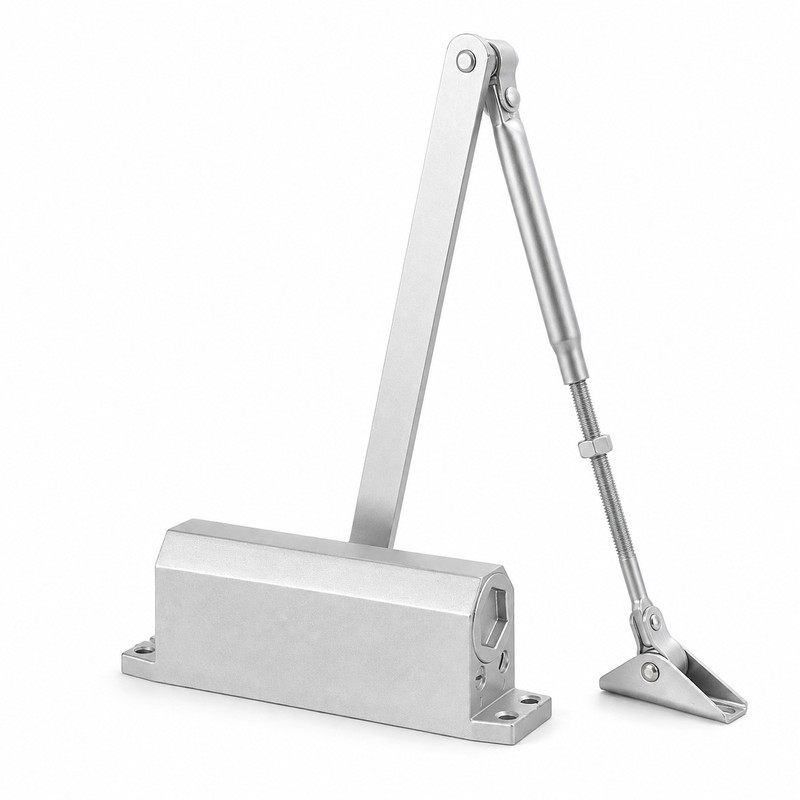 Heavy-Duty Automatic Hydraulic Door Closer for 55-143 lb Doors